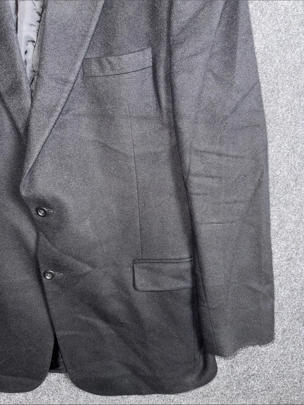 Jos. A. Bank 100% Cashmere Black Two-Button Men's Sport Coat 46XL